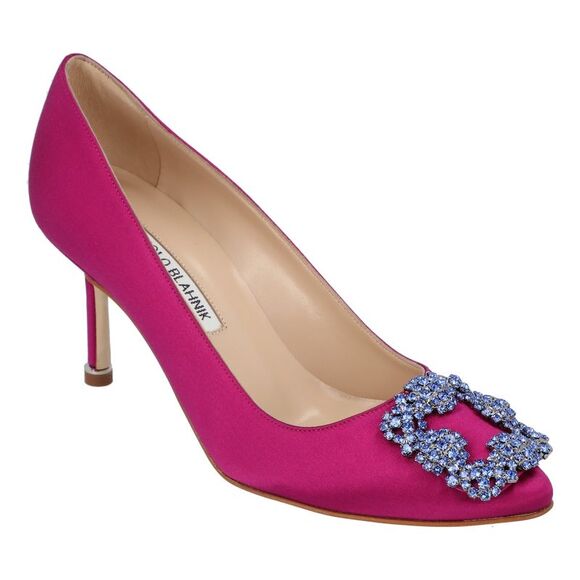 Manolo Blahnik Hangisi 070 Pump Pink - Picture 2 of 6